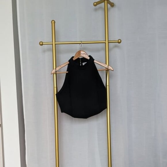 Zara Tops - Zara Black Halter Crop Top – Size Small | New
